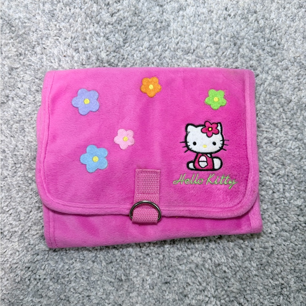 Hello Kitty Organizer Pink Plush Hanging Locker Gym Vintage Sanrio 2000